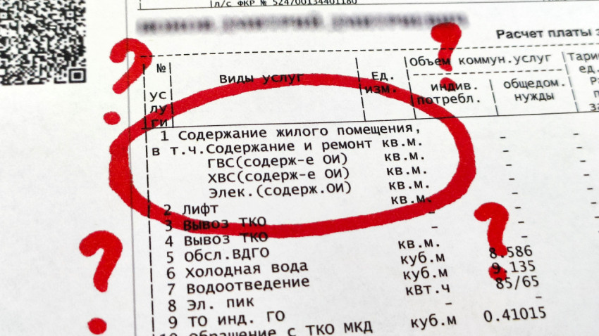 Содержание жилого помещения в расчетах жилищно-коммунальных услуг для жильцов