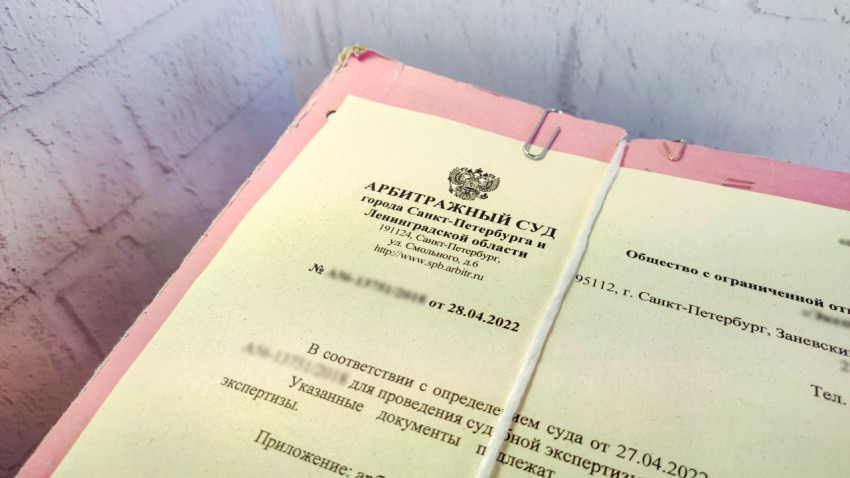 Документы Арбитражного суда Санкт-Петербурга о проведении экспертизы