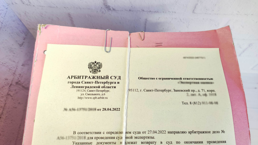 Дело в арбитражном суде Санкт-Петербурга