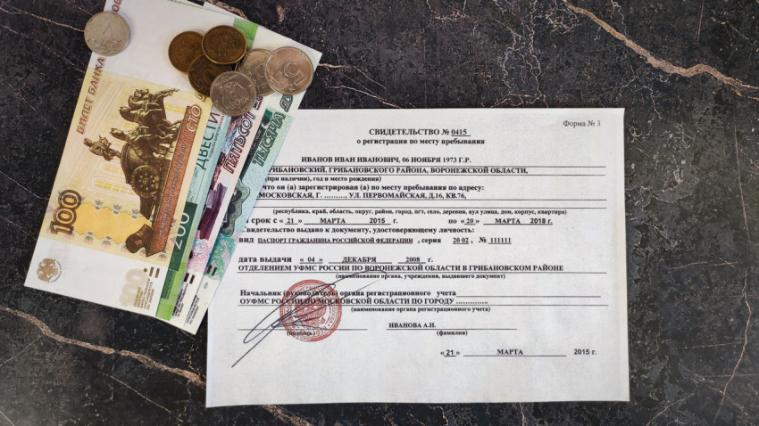 Регистрация по месту пребывания и деньги