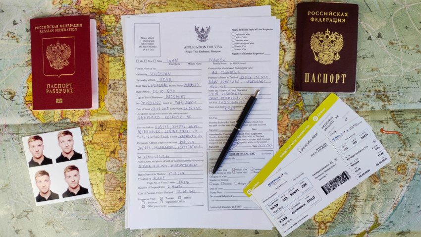 Комплект документов для оформления тайской визы