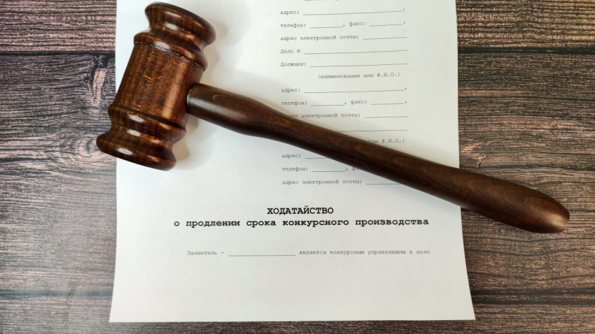 Ходатайство о продлении конкурсного производства с молотком