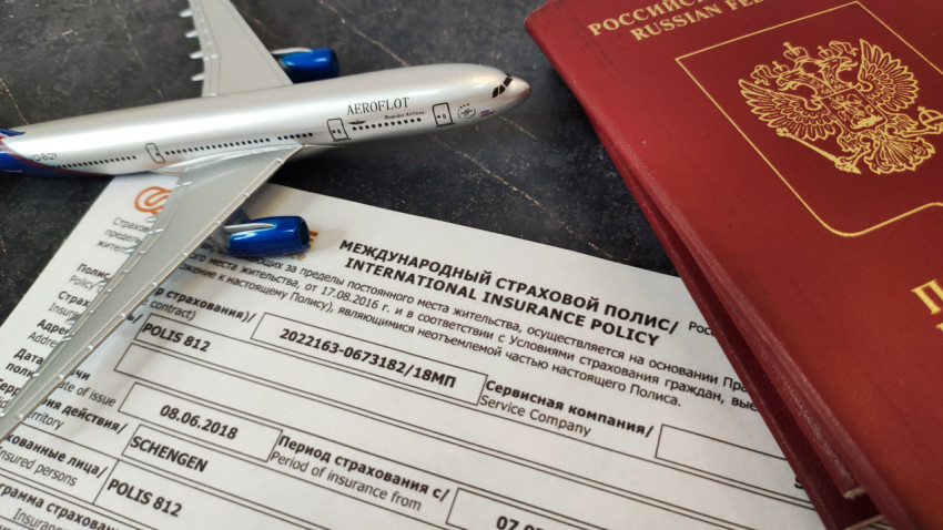 Модель самолёта Аэрофлот с полисом и паспортом