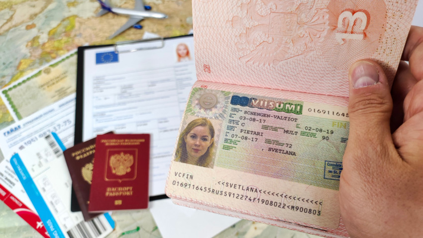 Шенгенская виза Финляндии в загранпаспорте