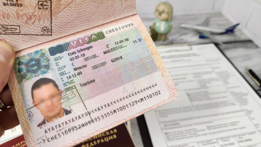 Шенгенская виза в заграничном паспорте