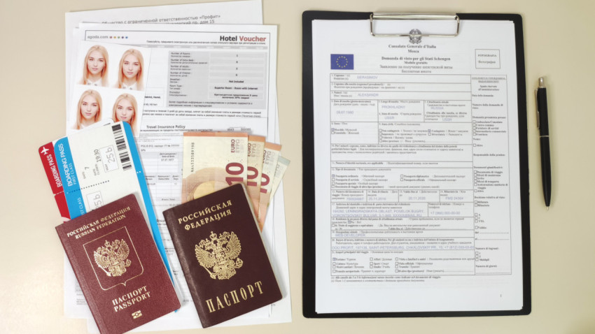 Комплект документов для подачи на шенгенскую визу в Италию