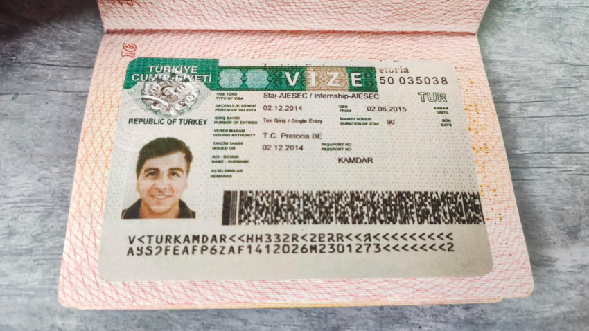 Турецкая виза для стажировки по программе AIESEC
