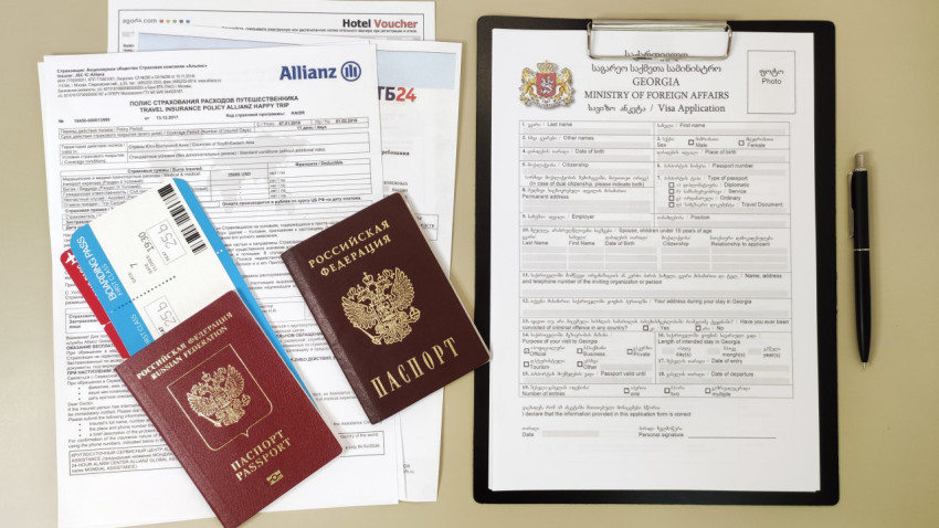 Комплект документов для оформления визы в Грузию
