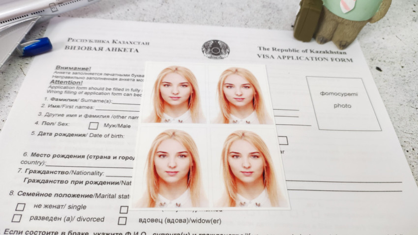 Визовая анкета Казахстана с фотографиями для оформления