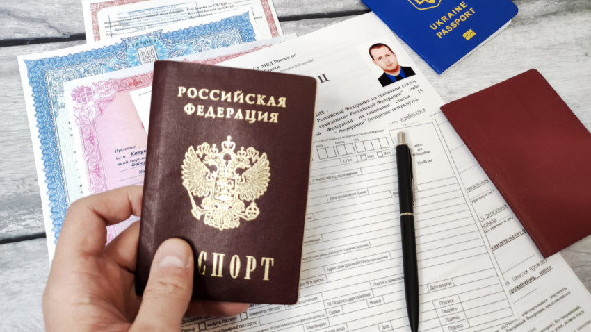 Паспорт РФ и заявление о гражданстве с украинскими документами