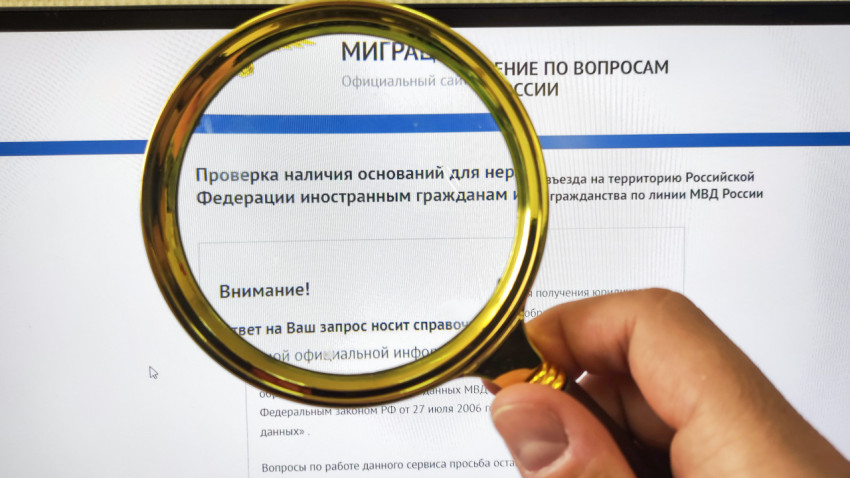 Проверка запрета на въезд в РФ через сайт МВД России