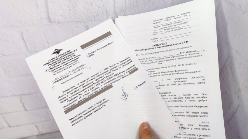 Документы для обжалования запрета на въезд в РФ