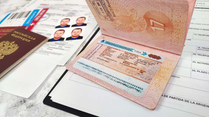 Виза Аргентины в загранпаспорте