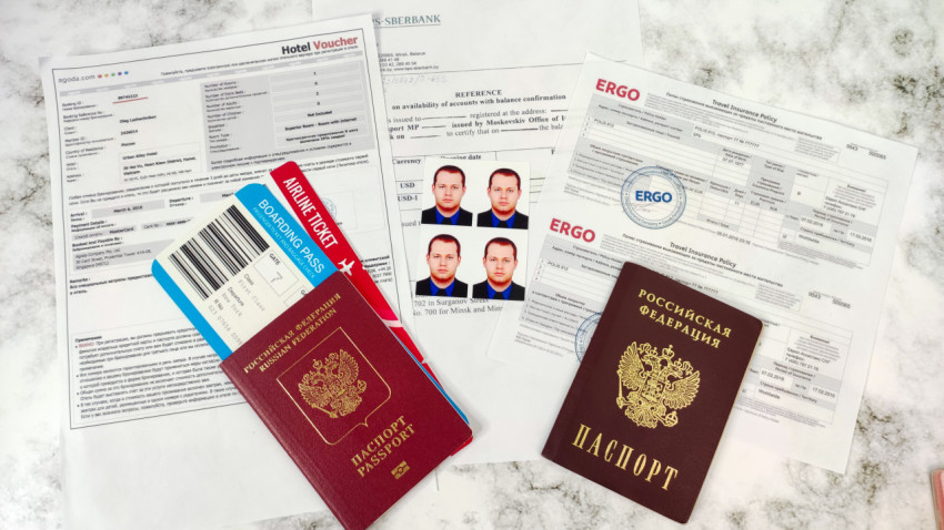 Комплект документов для оформления визы
