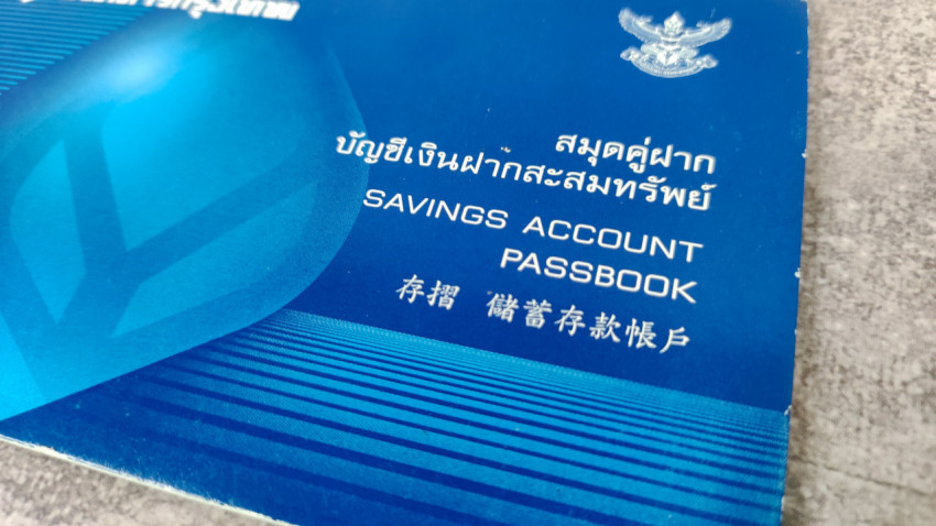 Сберегательная книжка Bangkok Bank крупным планом