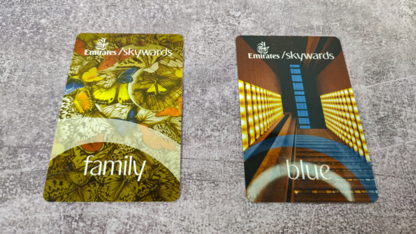 Карты Emirates Skywards Family и Blue