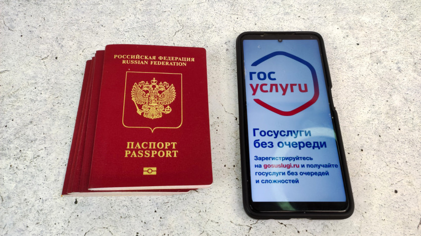 Загранпаспорт России и Госуслуги на смартфоне