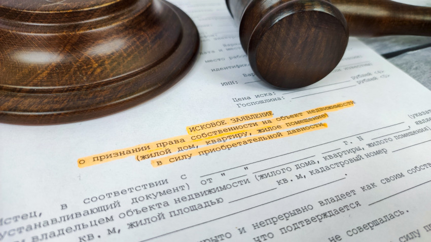 Исковое заявление по недвижимости под судейским молотком