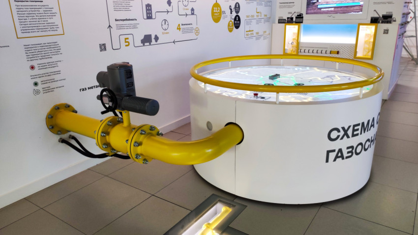 Демонстрационный стенд схемы сетей газоснабжения
