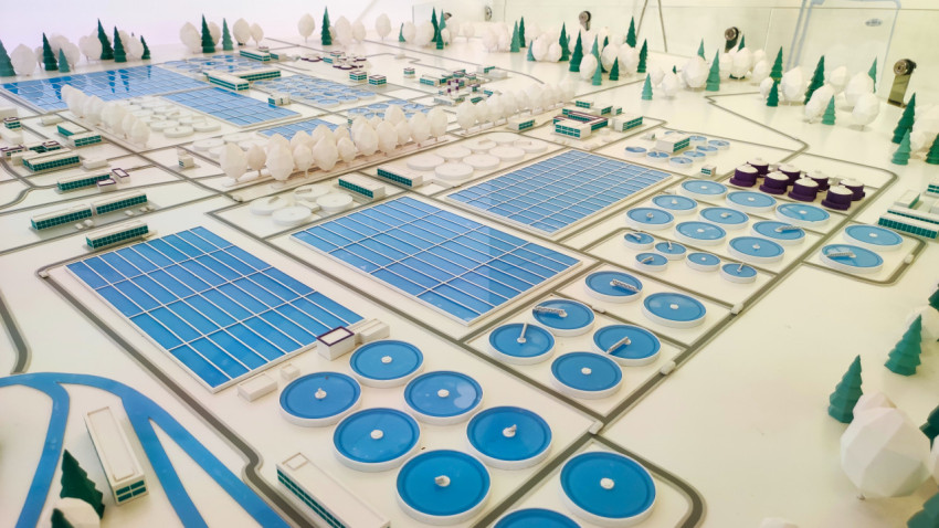 Интерактивный макет этапов очистки сточных вод