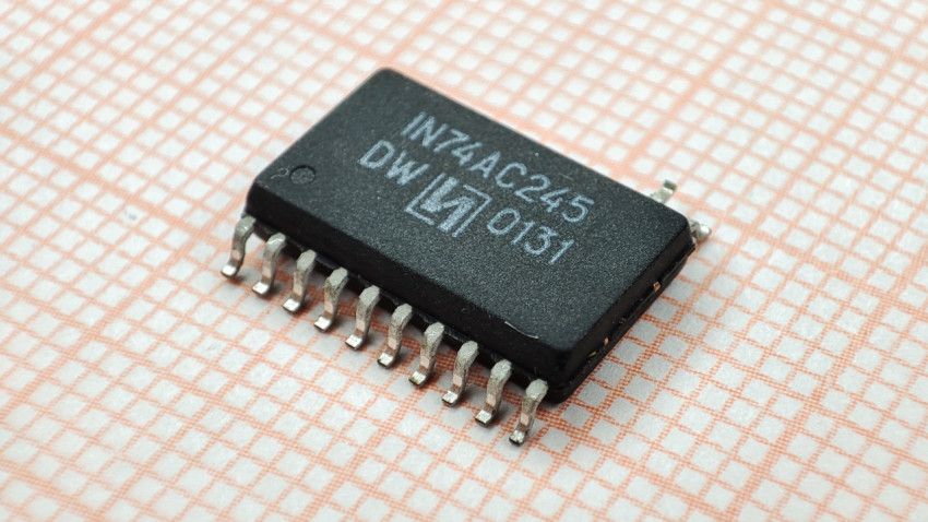 Цифровой трансивер IN74AC245 в корпусе SOIC-16