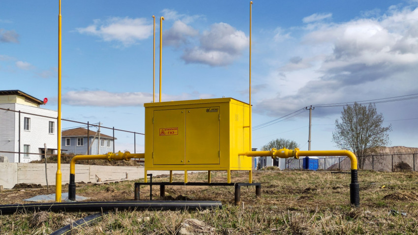 Газорегуляторный пункт в поселке