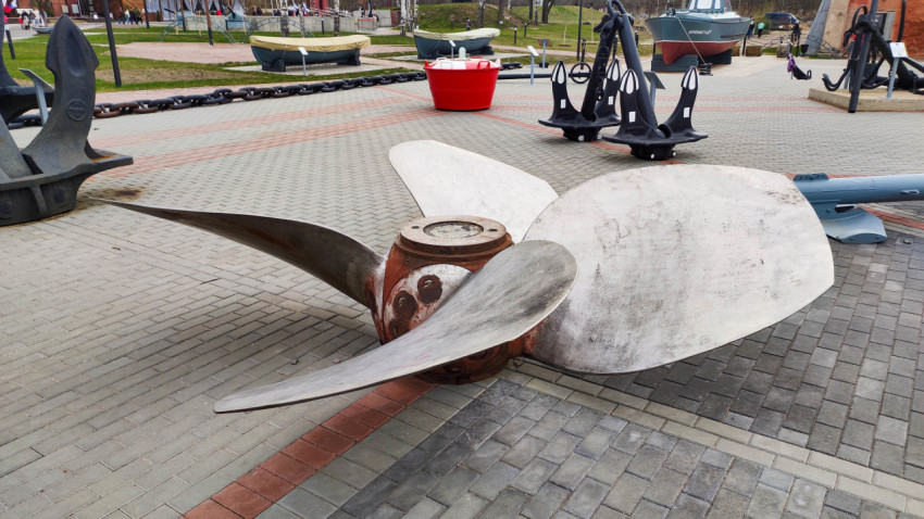 Гребной винт в морском музее