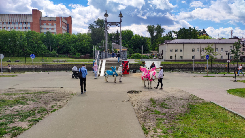 Банный мост через реку Уводь в Иваново