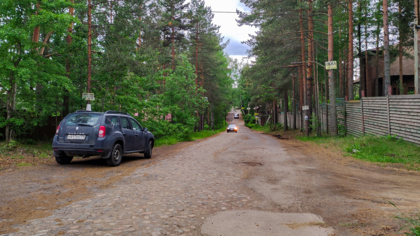 Грунтовая дорога среди леса