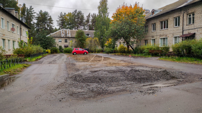 Ремонт дворовой территории в жилом комплексе