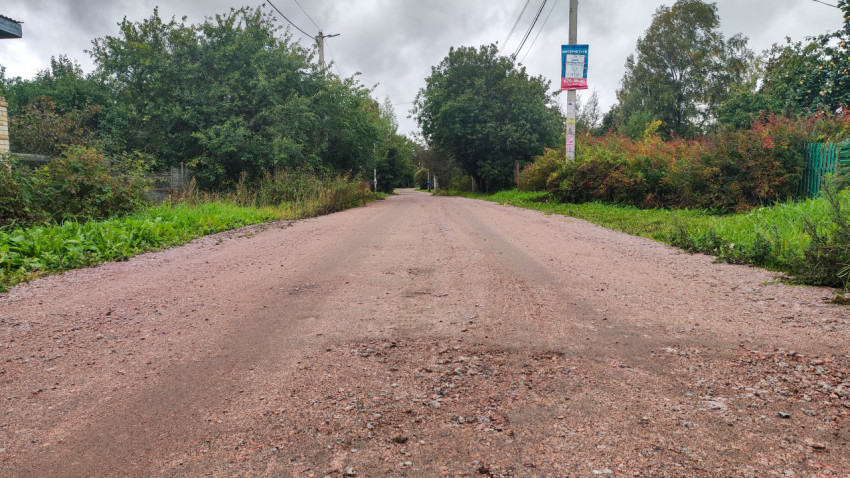 Грунтовая дорога в зелёной зоне поселка