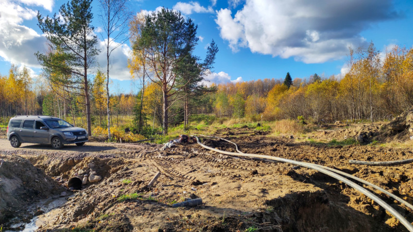 Прокладка инженерных коммуникаций в загородной местности