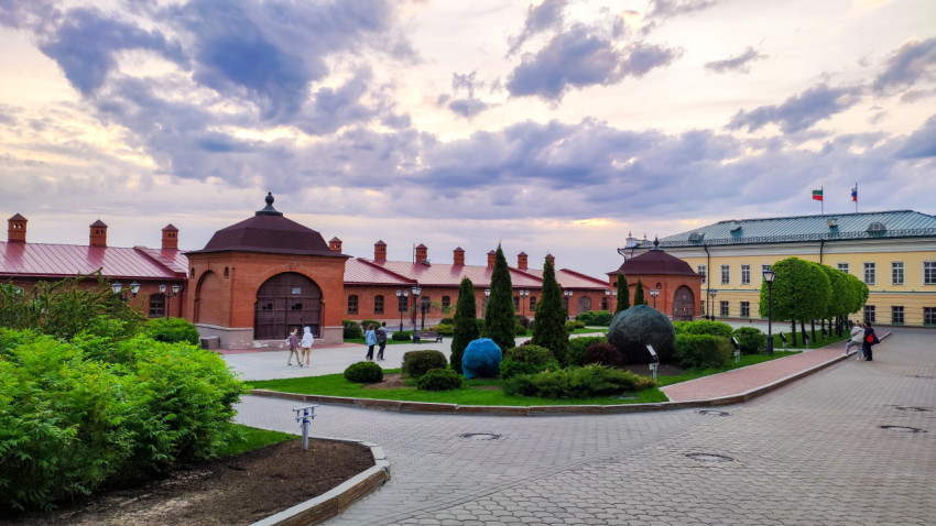 Территория Пушечного двора в Казанском Кремле