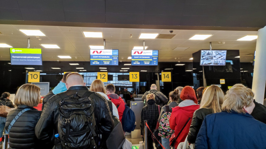 Регистрация на рейс Nordwind до Санкт-Петербурга в Казани