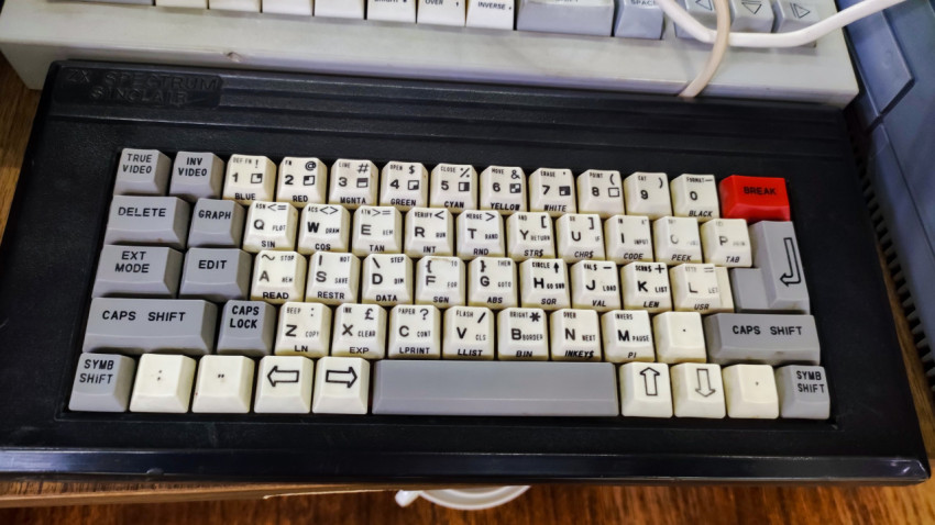 Клавиатура ZX Spectrum Sinclair, крупный план