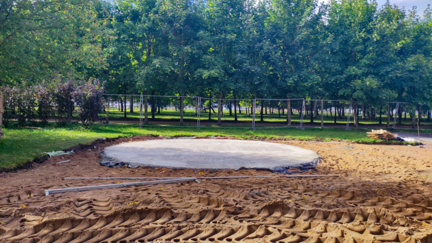 Подготовка основания под площадку