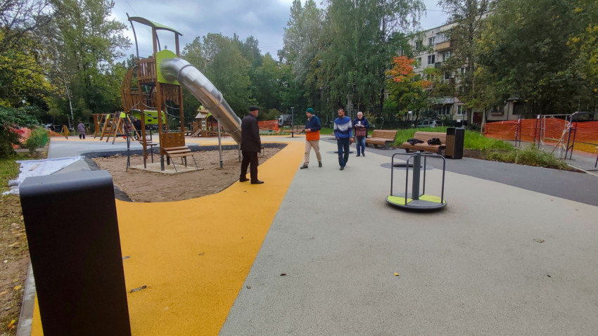 Проверка детской площадки после благоустройства