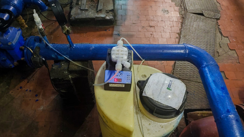 Дозирующий насос на линии подпитки теплосети