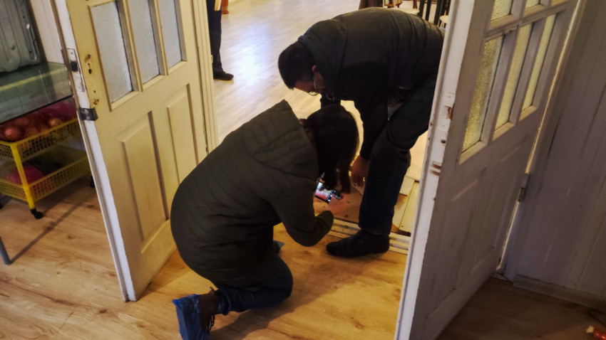 Фотофиксация дефектов пола при строительной экспертизе