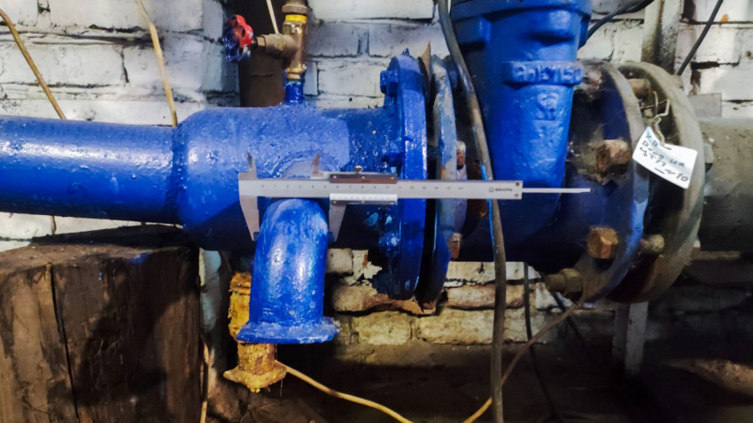 Измерение геометрических параметров дренажного отвода