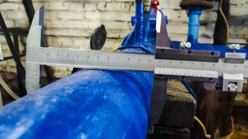 Контроль диаметра трубопровода в теплотехническом узле