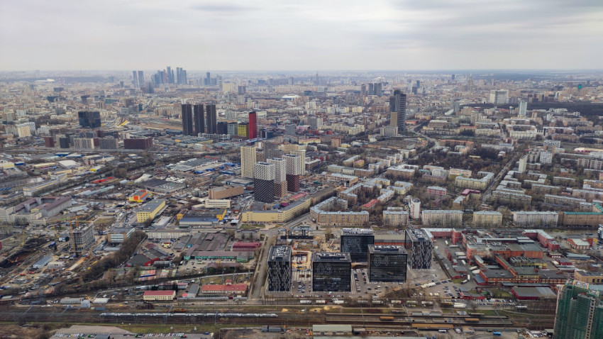 Панорама Москвы с видом на Москва-Сити