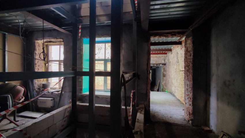 Внутренние строительные работы в техническом помещении