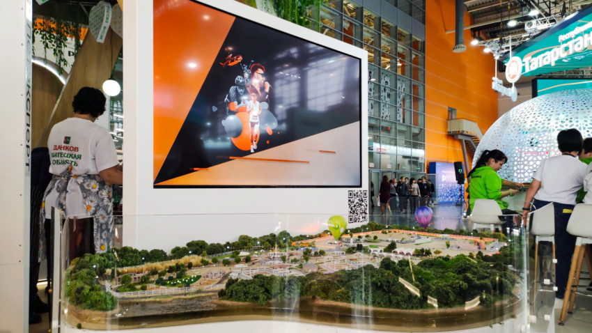 Архитектурный макет рекреационного комплекса на выставке