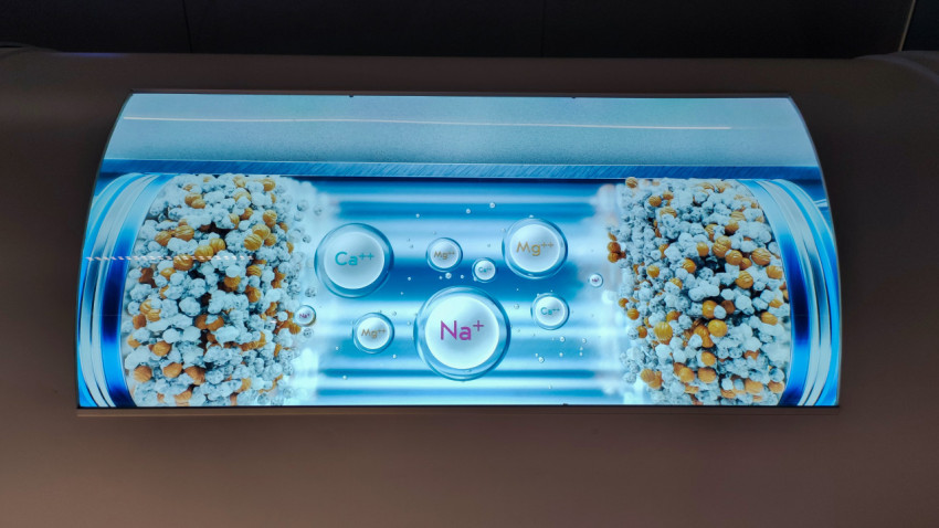 Визуализация ионного обмена на мультимедийной панели павильона «АТОМ»