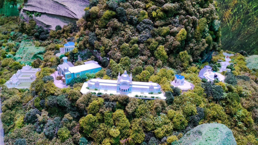 Макет Пушкинской галереи в экспозиции Ставропольского края