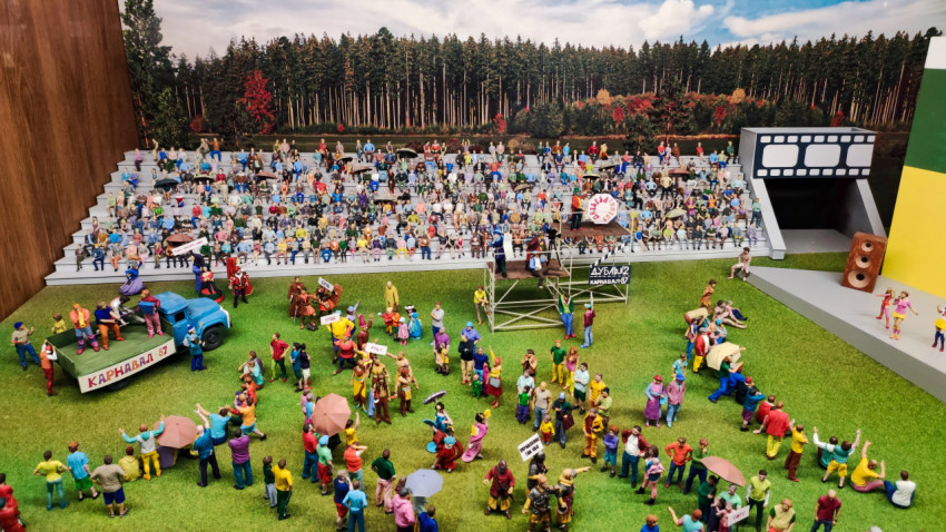 Диорама праздника «Карнавал-87» при Белоярской АЭС в павильоне «АТОМ»