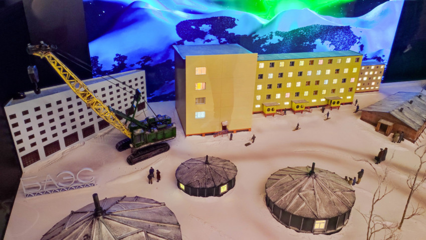 Диорама строительства поселка при Белоярской АЭС в павильоне «АТОМ»