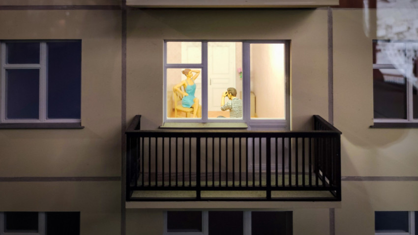 Диорама интерьера квартиры с фотосессией в павильоне «АТОМ»