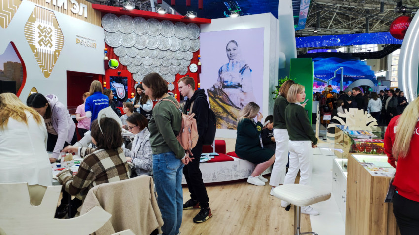 Интерактивная зона Республики Марий Эл на выставке ВДНХ